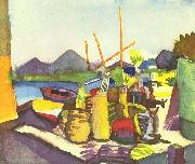 August Macke Landschaft bei Hammamet oil painting on canvas